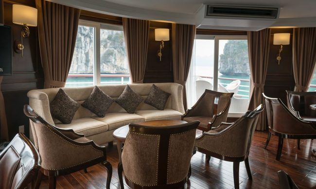 Paradise Elegancy Halong Cruise – Deluxe Balcony Cabin